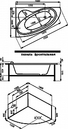 Bas Акриловая ванна Сагра 160x100 L с гидромассажем – фотография-4